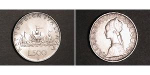 500 Lira Italia Plata 
