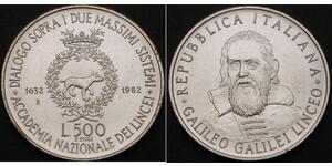500 Lira Italia Plata 