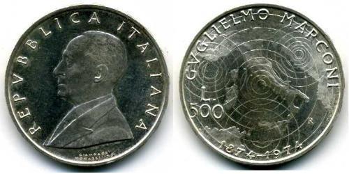 500 Lira Italia Plata 