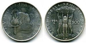 500 Lira Italien Silber 