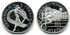 500 Lira Italien Silber 