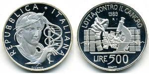 500 Lira Italien Silber 