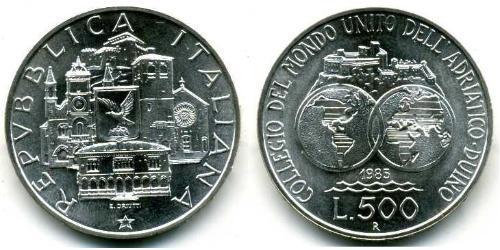 500 Lira Italien Silber 