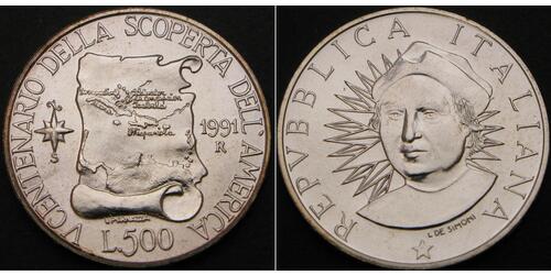 500 Lira Italien Silber 