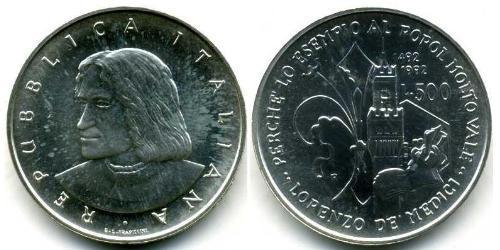 500 Lira Italien Silber 