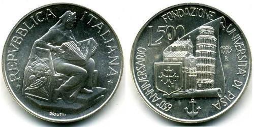 500 Lira Italien Silber 