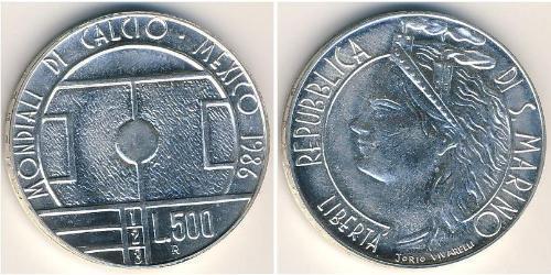 500 Lira San Marino (301 - ) Silber 