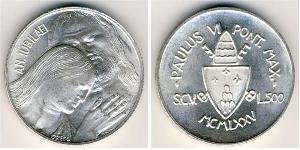 500 Lira Vatikan (1926-) Silber 