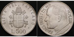 500 Lira Vatikanstadt Silber 