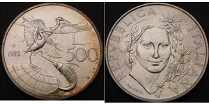 500 Lira Italy Silver 