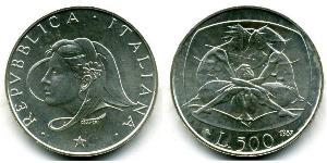 500 Lira Italy Silver 