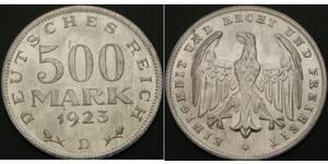 500 Mark Weimarer Republik (1918-1933) Aluminium 