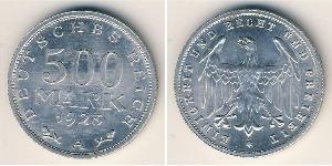 500 Mark Weimarer Republik (1918-1933) Aluminium 
