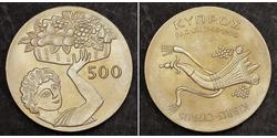 500 Mill Chypre (pays) Cuivre/Nickel 