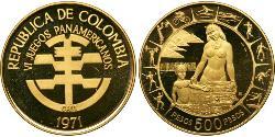 500 Peso Republik Kolumbien  (1886 - ) Gold 