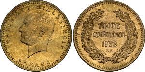 500 Piastre Turchia (1923 - ) Oro Mustafa Kemal Atatürk (1881-1938)