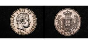 500 Reis Royaume de Portugal (1139-1910) Argent Charles I de Portugal (1863-1908)