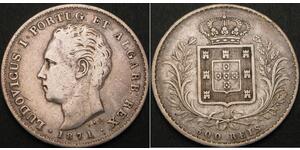 500 Reis Reino de Portugal (1139-1910) Plata 