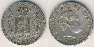 500 Reis Reino de Portugal (1139-1910) Plata Carlos I de Portugal (1863-1908)