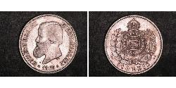 500 Reis Empire of Brazil (1822-1889) Silber Peter II. (Brasilien) (1825 - 1891)