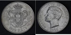 500 Reis Kingdom of Portugal (1139-1910) Silver Manuel II of Portugal (1889-1932)