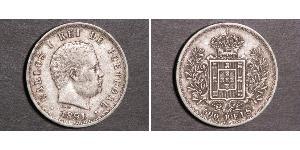 500 Reis 葡萄牙王國 (1139 - 1910) 銀 卡洛斯一世 (葡萄牙)