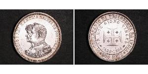 500 Reis 葡萄牙王國 (1139 - 1910) 銀 卡洛斯一世 (葡萄牙)