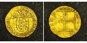 500 Reis / 1 Cruzado  Portogallo / Regno del Portogallo (1139-1910) Oro Sebastian of Portugal (1554-1578)