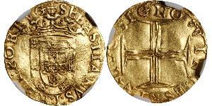 500 Reis / 1 Cruzado  Portogallo / Regno del Portogallo (1139-1910) Oro Sebastian of Portugal (1554-1578)