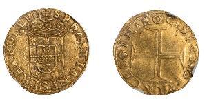 500 Reis / 1 Cruzado  Portogallo / Regno del Portogallo (1139-1910) Oro Sebastian of Portugal (1554-1578)