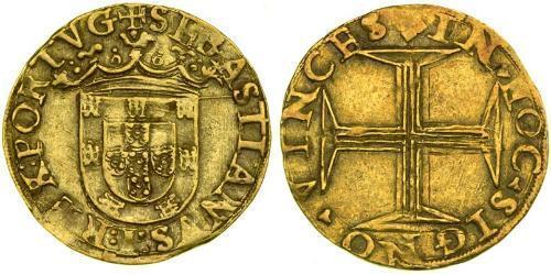 500 Reis / 1 Cruzado  Portogallo / Regno del Portogallo (1139-1910) Oro Sebastian of Portugal (1554-1578)