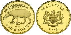 500 Ringgit Malaisie (1957 - ) Or 