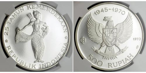 500 Rupiah Indonesien (1945 - ) Silber 