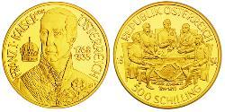 500 Shilling Republik Österreich (1955 - ) Gold 