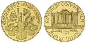 500 Shilling Republik Österreich (1955 - ) Gold 