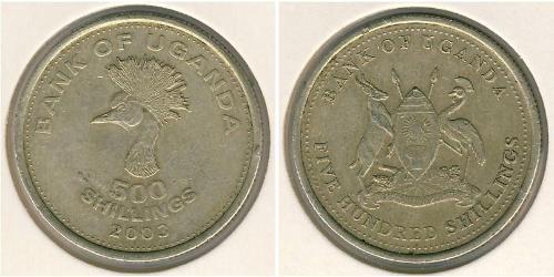 500 Shilling Ouganda Nickel/Laiton 
