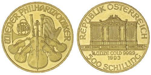 500 Shilling Republic of Austria (1955 - ) Oro 