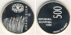 500 Tolar Eslovenia Plata 