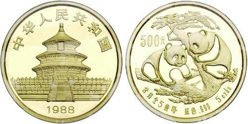 500 Yuan Volksrepublik China Gold 