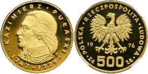 500 Zloty Volksrepublik Polen (1952-1990) Gold 