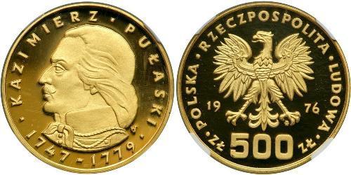 500 Zloty Volksrepublik Polen (1952-1990) Gold 