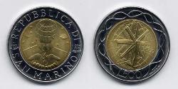 500 Лира Сан-Марино (301 - ) Биметалл 