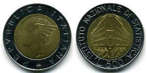 500 Ліра Італія Біметал 