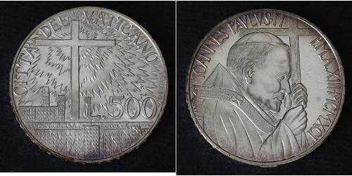 500 Ліра Ватікан (1926-) Срібло 