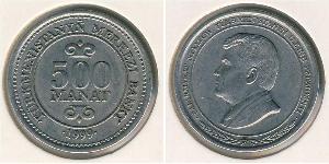 500 Манат Туркмения (1991 - ) Никель/Медь 