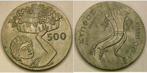 500 Міль Кіпр Нікель/Мідь 