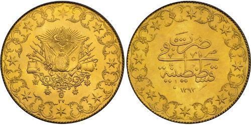 500 Пиастр Османская империя (1299-1923) Золото Абдул-Хамид II (1842 - 1918)