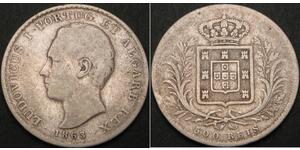 500 Рейс Королевство Португалия (1139-1910) Серебро 