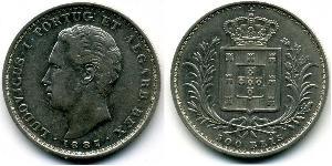 500 Рейс Королевство Португалия (1139-1910) Серебро 
