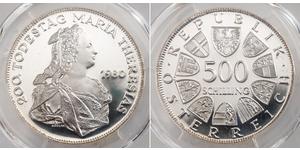 500 Шиллинг Австрийская Республика(1955 - ) Серебро 